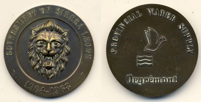 Sierra Leone Medal Gov of S R Prov Water Supply Degremont afr.jpg
