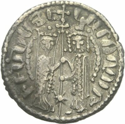 Armenien Hetoum I. und Zabel 1226-1270 Tram rv.JPG