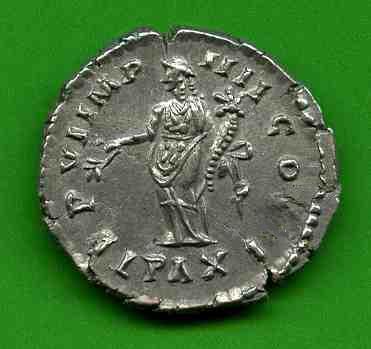 Denar Lucius Verus C. 126 Rv. TRP VI IMP IIII COS II  PAX. Pax li. stehd..jpg