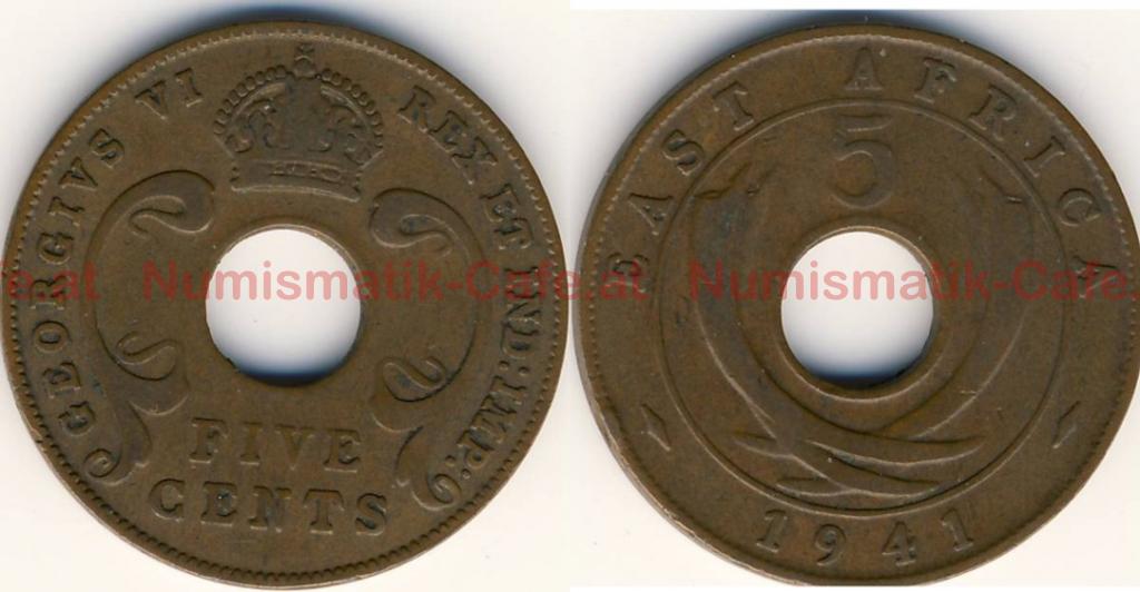 #HSb03 - 5 Cents, 1941I, Bombay, dünn