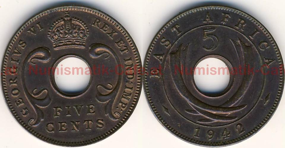 #HSb10 - 5 Cents, 1942, London