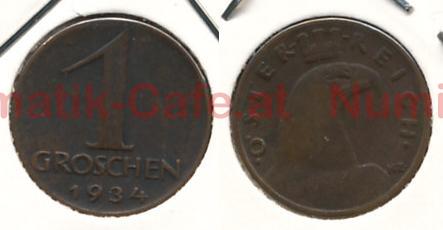 1 Groschen 1934 Wien