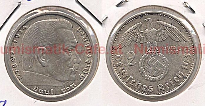J.366 2 Reichsmark 1939 B