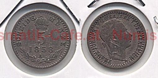 5 Kreuzer 1858 A Wien