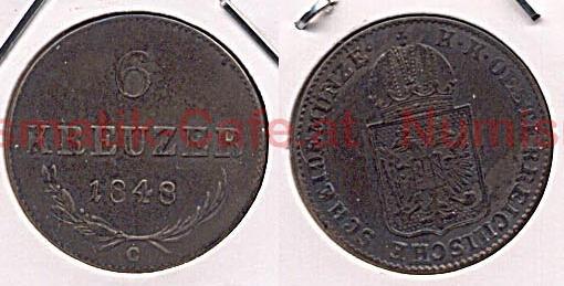 6 Kreuzer 1848 C Prag