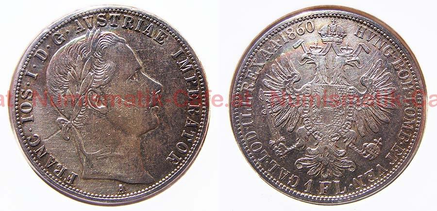 1 Gulden 1860 A