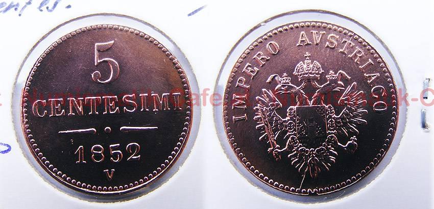 5 Centesimi 1852 V