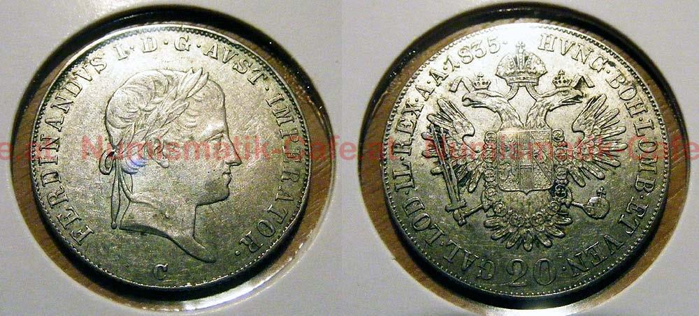 20 Kreuzer 1835 C (Prag)