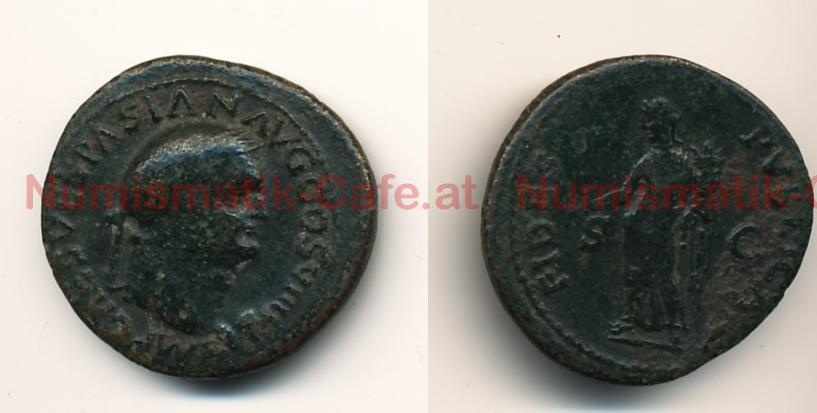 Vespasian Dupondius Lugdunum RIC² 1210.