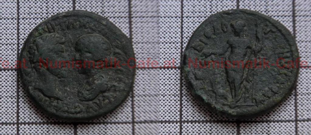 Marcus Aurelius und Faustina Iunior-AE22-LYDIA-NYSIA-Dionysos-RPConline1464
