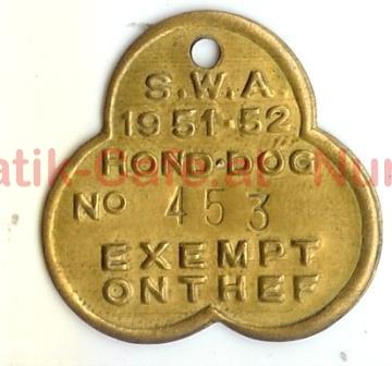 SWA Hundemarke 1951-52
