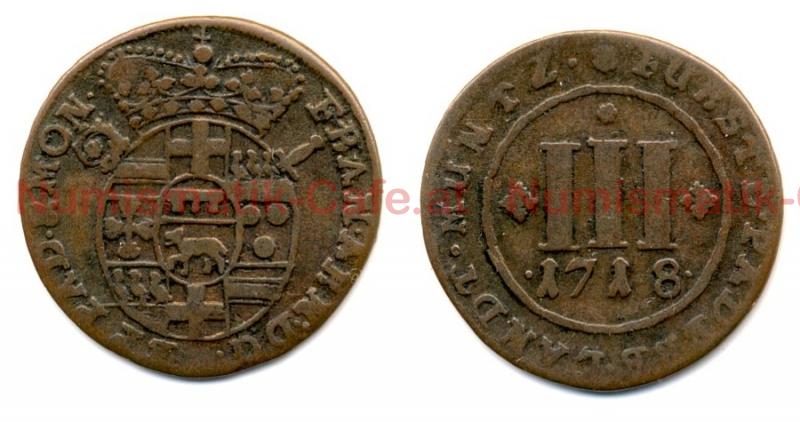 #S255Aa 3 Pfennig 1718