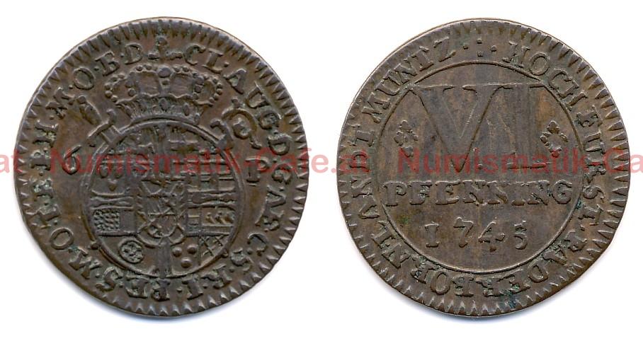 #S276Aa 6 Pfennig 1745