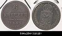 6 Kreuzer 1849 A Wien