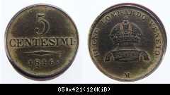 5 Centesimi 1846 M (Mailand)