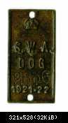SWA Hundemarke 1921-22, Hochformat
