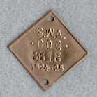 SWA Hundemarke 1924-25