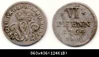 #S303Aa 6 Pfennig 1764