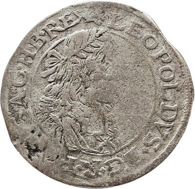 6 Kreuzer 1665 Haus Habsburg Leopold I., Wernstein am Inn_Obv.jpg