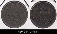 2 Heller 1893 Wien