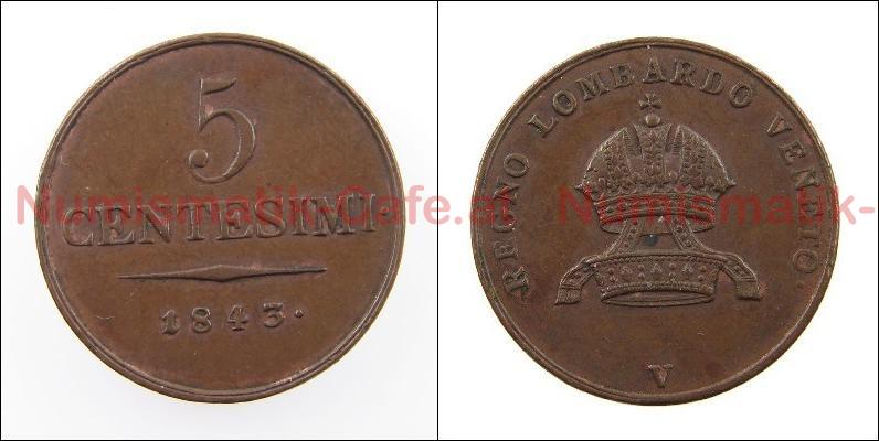 5 Centesimi 1843