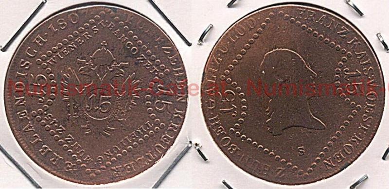 15 Kreuzer 1807 S Schmöllnitz